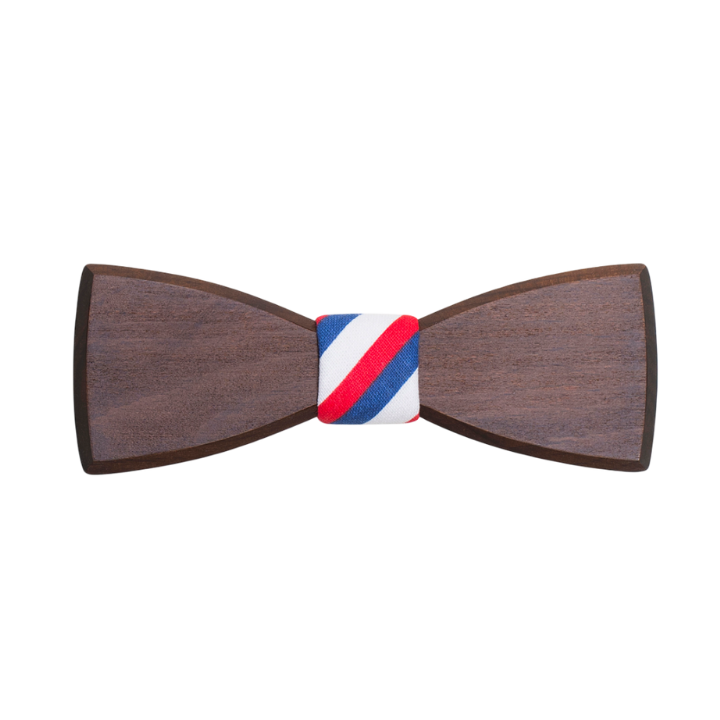 BeWooden Dřevěný motýlek Trikolora